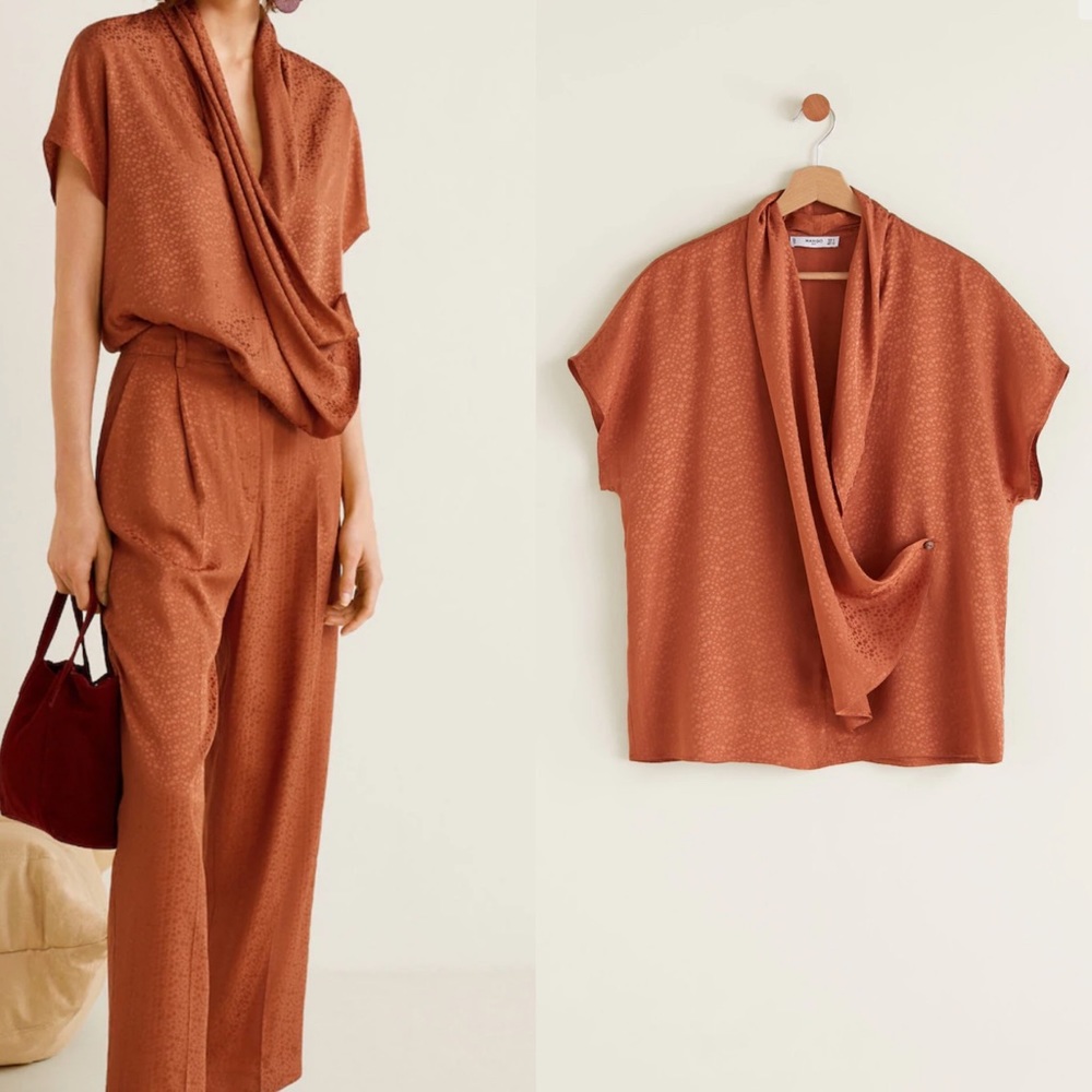 NWT MANGO flow top